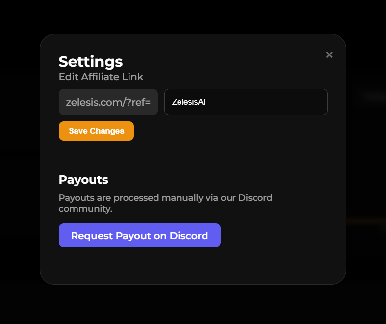Creating your affiliate link
